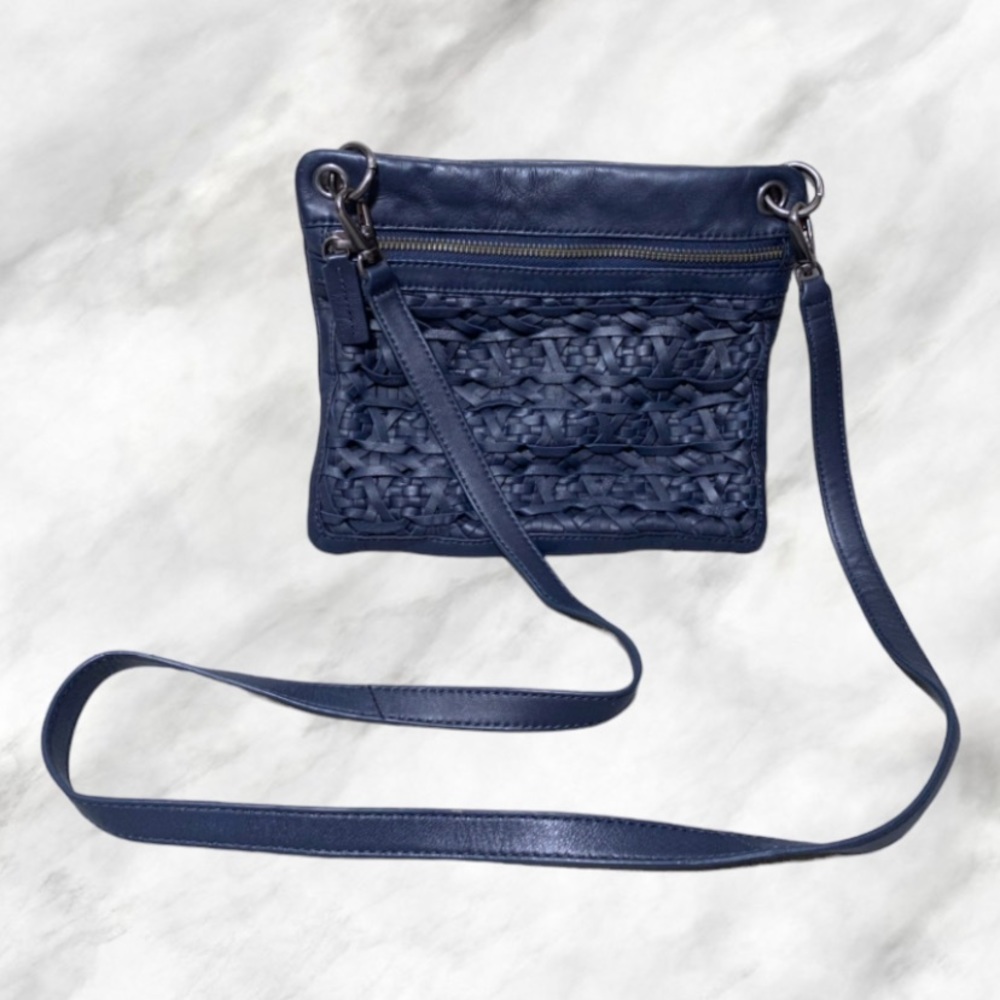 Witchery Braided Leather Crossbody Bag